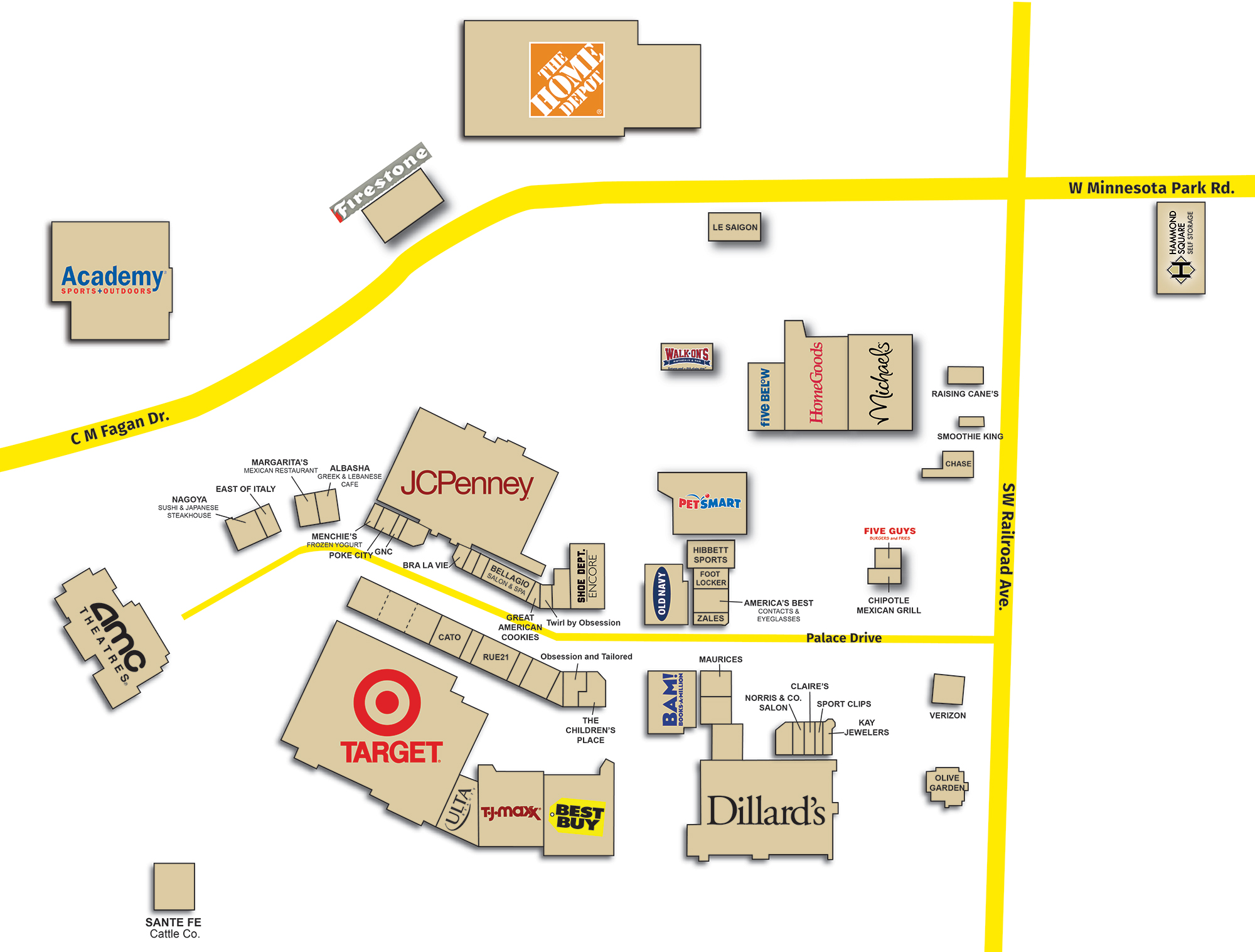 bellagio shops map